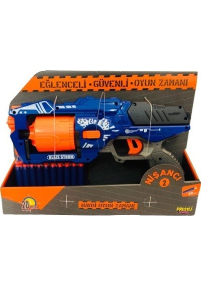 Nişancı 2 Nerf Yumuşak Mermi Atan Tabanca 20 Mermili