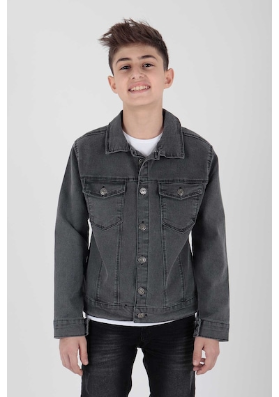 Ahengim Erkek Çocuk Jean Ceket Günlük Modaya Uygun Ak22145123 001