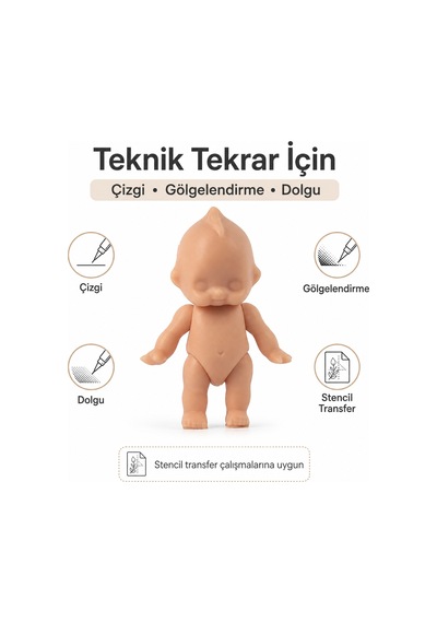 Dövme Pratik Silikon Deri Uygulama Modeli 2.5x5x14 Cm
