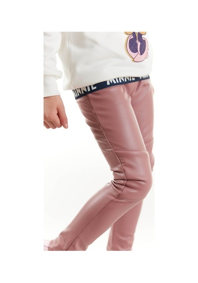 Minnie Mouse Supermino Minnie Lisanslı Kız Çocuk Kapüşonlu Sweatshirt Ve Deri Tayt 2'Li (552858168)