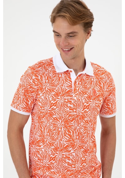 U.s. Polo Assn. Erkek Nar Çiçeği Tişört 50299663-vr039 Nar Cıcegı