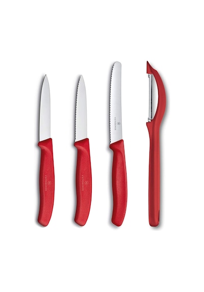 Victorinox Kırmızı Soyacak ve Soyma Bıçak Seti