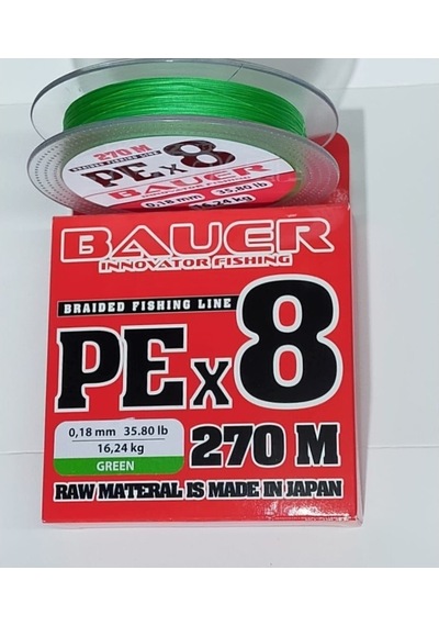 Bauer0,23 Innovator Fıshıng 8x Green Ip Misina 270 Metre 0,23mm