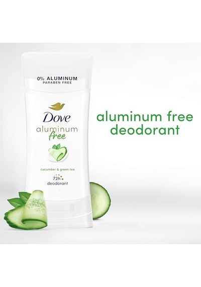 0 Alüminyum Deodorant Çubuk Koltuk Altı Bakımı Salatalık Ve Yeşil Çay Için Tahriş Etmeyen 2 6 Oz