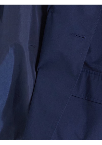 Lcw Vision Lacivert Gömlek Yaka Kadın Gabardin Trençkot