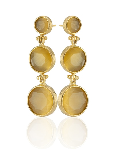 Kadir Jewellery 22 Ayar Altın Kaplama Vintage Küpe -el İşçiliği Ve Hipoalerjenik Küpe Sarı 62019005