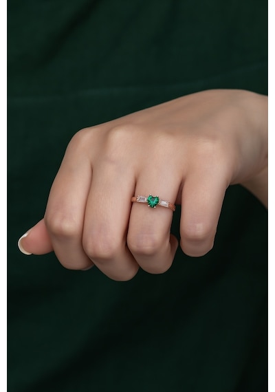 Gümüş Prenses Yüzük Rose Gold Kaplama 925 Ayar Gümüş Rose Gold (511780035)