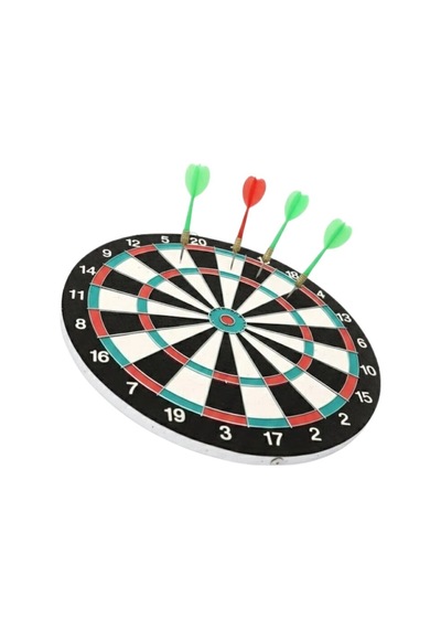Ev Ve Ofis İçin 17 İnç Dart Tahtası Seti 4 Adet Dart Oku Dahil Mh-hs0310-6519