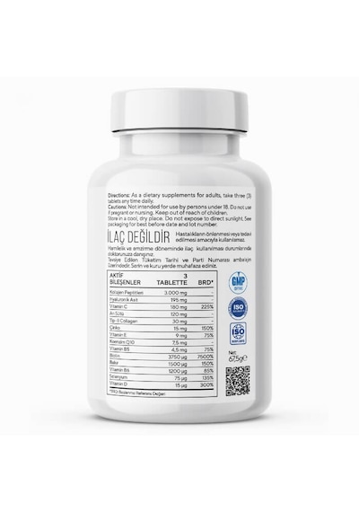 Biomet Wecollagen 45 Tablet Tip-2 Type-2 Kolajen Balık Kolajeni