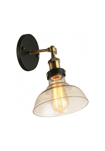 Riolight Eskitme Mafsallı Bal Camlı Aplik Bal