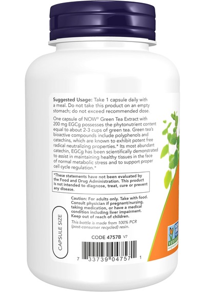 Now Foods Egcg Green Tea Ex.tract 400 Mg 180 Veg Capsules Usa Menşeii Dmmedicinden