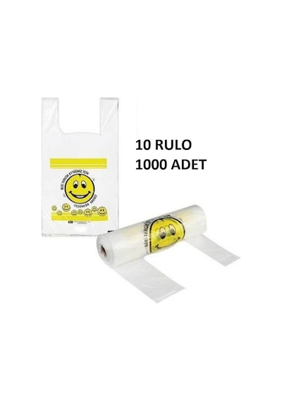 Gülenyüz Baskılı Rulo Poşet Büyük Boy 100'Lü X 10 Rulo Gülenyüz Baskılı Rulo Poşet Büyük Boy 100'Lü X 10 Rulo