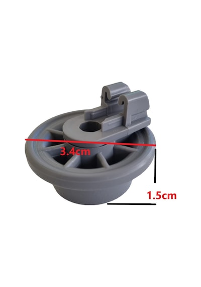 Bosch Uyumlu Bulaşık Makinesi  Yeni Model Alt Sepet Tekeri 611475 10 Adet