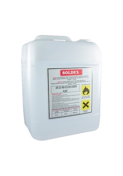 Soldex No Clean Flux SR33 Temizleme Gerektirmeyen Lehim Suları 5 L