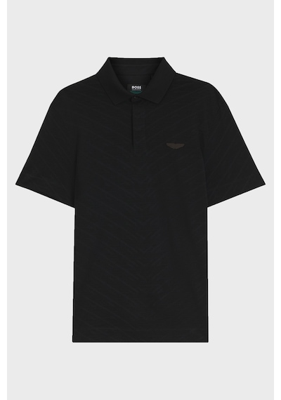 Boss % 100 Pamuk Regular Fit Düğmeli Polo Erkek Polo 50565174 001 Siyah
