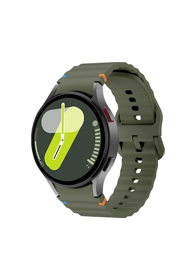 Samsung Galaxy Uyumlu Watch 4 5 6 7 Fe 40 44 Classic 42 43 46 47 Mm Kordon Dekoratif Örgü Çizgili Spor Silikon Kayış