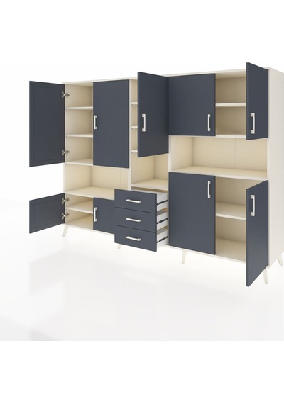 Hyperion Dolap 13 Raflı 3 Çekmeceli 9 Kapaklı 220x44x163 Aytaşı-a Aytaşı-antrasit Hyperion Dolap 13 Raflı 3 Çekmeceli 9 Kapaklı 220x44x163 Aytaşı-a Aytaşı-antrasit