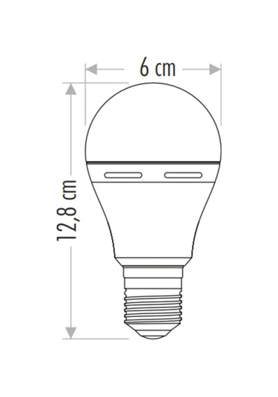 Ct-4229 9w 6400k E/27 Şarjlı Led Ampul Tekli Beyaz Işık E27 Led Ampul 7 Watt Yok Tr