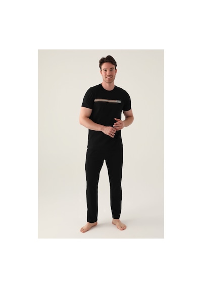 Arnetta Good Siyah Erkek Pijama Takımı