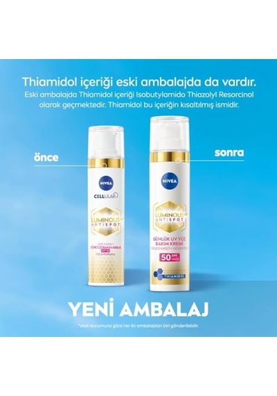 Tr Thiamidol Etkili Leke Karşıtı Gündüz Yüz Bakım Kremi 40ml Ve Sprey Deodorant Derma Control Clinical 150ml