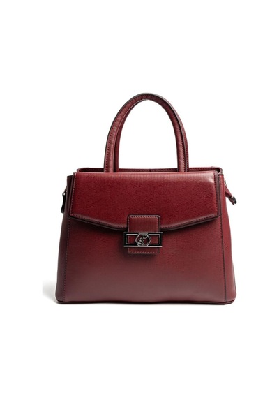 Silver Polo Sp1264 Kadın El Çantası Düz Bordo-bordo
