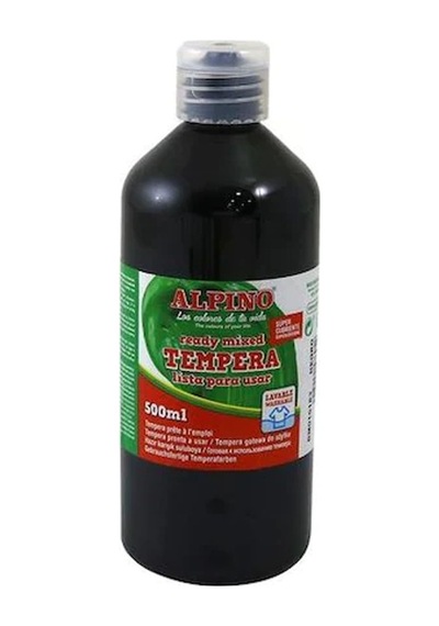 Alpino Sulu Boya Tempera 250 Ml Siyah Dm040183 Çok Renkli