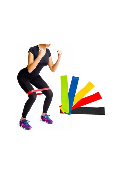 Evde Kal Spor Seti-3 - Antrenman Lastiği - Pilates Mat - Lastik