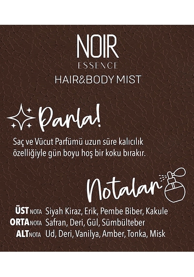 Noir Essence Hair & Body Mist Saç & Vücut Spreyi 100 Ml