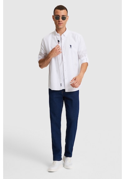 U.S. Polo Assn. U.s. Polo Assn. Erkek Beyaz Gömlek Basic 50324638-vr013