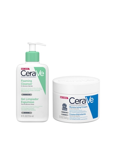 Cerave Köpüren Temizleyici 236 Ml + Cerave Nemlendirici Krem 340 G