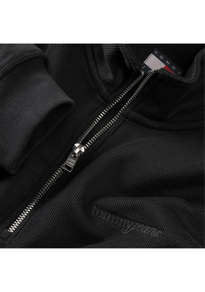 Tommy Hilfiger Jeans 90s Script Rib Fleece Erkek Siyah Sweatshirt Dm0dm22362