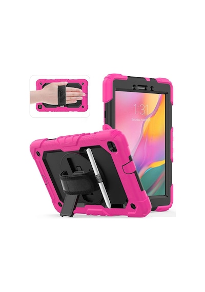 Samsung Galaxy T290 Tab A 8 Kılıf Pars Tablet Kapak - Pembe