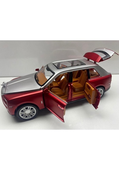 Rolls Royce Metal Model Araba Metal Oyuncak Araba 1.24 Koleksiyon Araba Kapılar Açılır Sesli Işıklı Gri