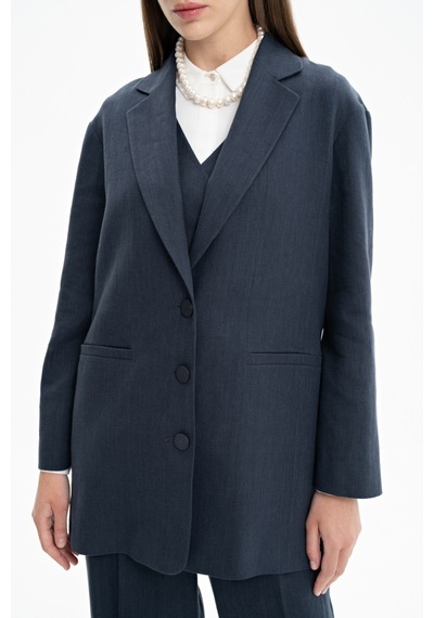 Aker 24ss05094111 Küçük Beden Ceket 24ss05094111 014 Lacivert Lacivert
