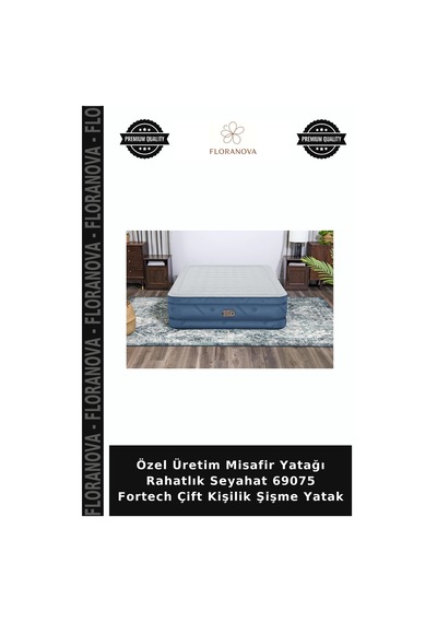 Özel Üretim Misafir Yatağı Rahatlık Seyahat 69075 Fortech Çift Kişilik Şişme Yatak Diğer