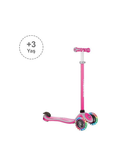 Globber Primo Plus Işıklı Scooter - Pembe Pembe