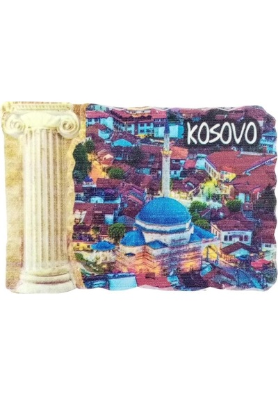 Kosova Temalı Sütun Magnet