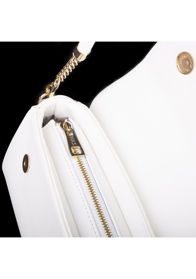 Nas Bag Kadın Sade Şık Omuz Ve Çapraz Çanta En 24 Cm Boy 12 Cm Beyaz