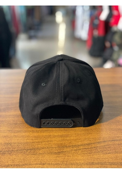 Hiphop Snapback Rapper Basket Siyah Kanvas Cap Şapka Siyah