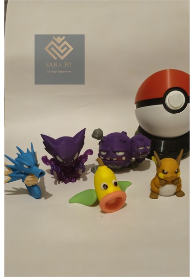 10'lu Pokemon Seti Ve 1 Adet Poke Topu No:3