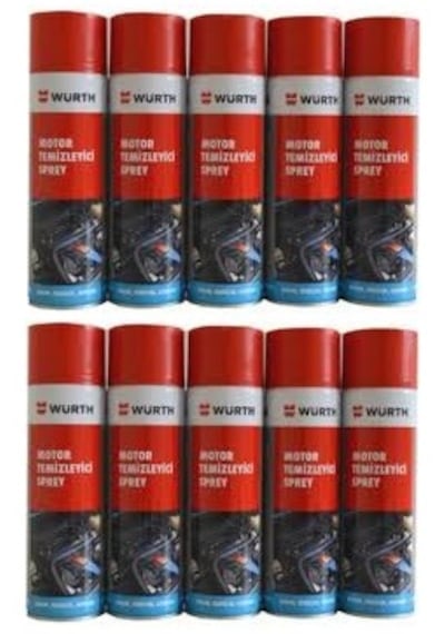 10x Würth Motor Temizleme Spreyi 500 Ml 5x25x5