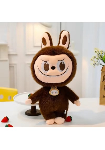 Kahverengi Dragon Labubu Peluş Oyuncak Kuyruklu Seri Labubu Peluş Oyuncak