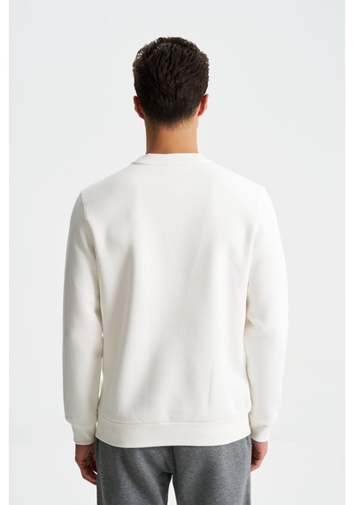 AR-MA Arma Erkek Regular Fit 3 İplik Şardonlu Pamuklu Bisiklet Yaka Sweatshirt 001