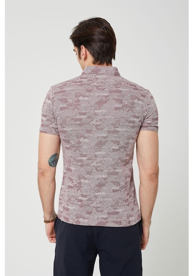 Coonless Erkek Polo Yakalı Tshirt Bordo