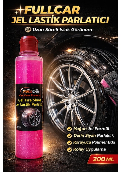Fullcar Jel Lastik Parlatıcı 200 Ml