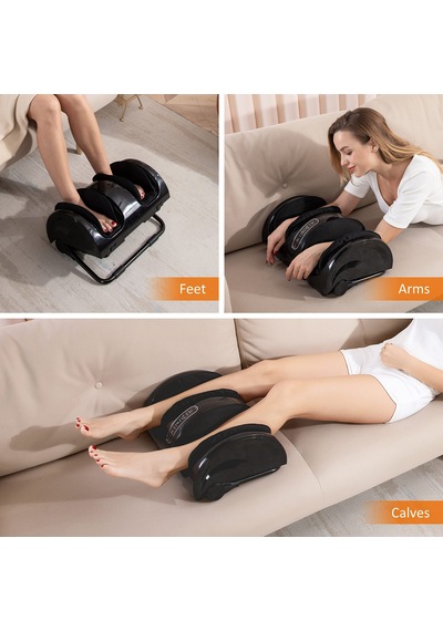Snailax Shiatsu Isıtmalı Ayak Masajı, Yoğurma Ve Yuvarlama İle Elektrikli Bacak Masajı, Rahatlama İçin Baldır Masajı, Ayak Masajı, Hediyeler