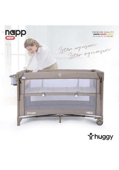Huggy Napp 6in1 Anne Yanı Park Yatak Oyun Parkı + Yatak 70x120