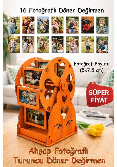 Ahşap Fotoğraflı Değirmen