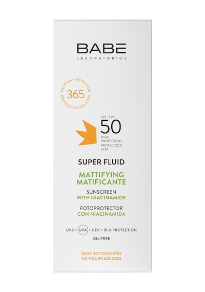 Babe Super Fluid Sunscreen Mattifying SPF50 50ml - Yağlı Ciltler İçin  Matlaştırıcı Yüz Güneş Kremi
