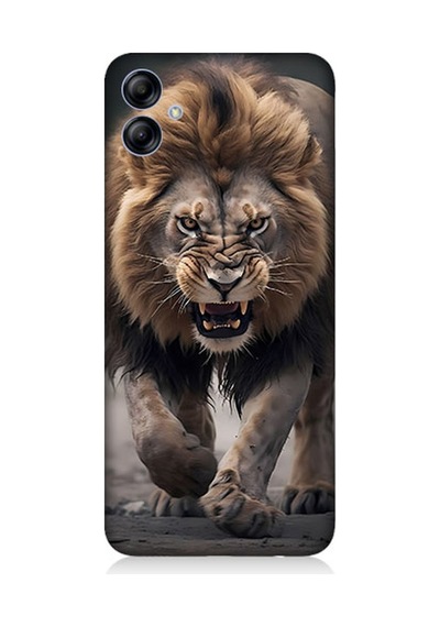 Samsung Galaxy A04e Uyumlu Silikon Kılıf Saldırgan Aslan